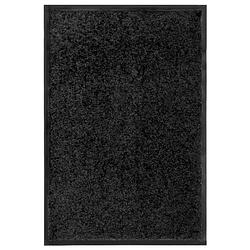 Foto van Vidaxl deurmat wasbaar 40x60 cm zwart