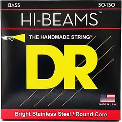 Foto van Dr strings mr6-130 hi-beams medium to heavy 30-130 6-snarige basgitaarsnaren
