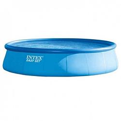 Foto van Intex easy set opblaaszwembad met accessoires 457 x 107 cm blauw