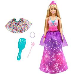Foto van Barbie tienerpop dreamtopia: prinses meisjes 35 cm roze 6-delig
