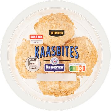 Foto van Jumbo kaas bites 80g aanbieding bij jumbo | 3 voor 6.00