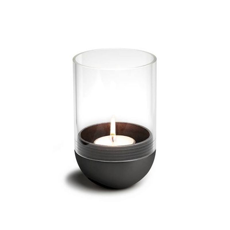 Foto van Höfats - sfeerlantaarn, zwart, zink/glas - höfats gravity candle