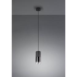 Foto van Industriële hanglamp robin - metaal - zwart