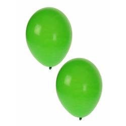 Foto van 30x stuks groene party ballonnen 27 cm - ballonnen