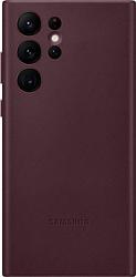 Foto van Samsung galaxy s22 ultra back cover leer rood