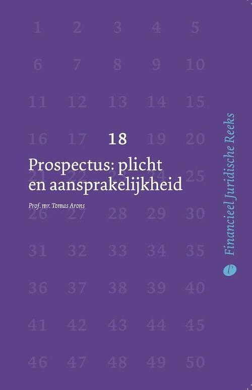 Foto van Prospectusaansprakelijkheid - tomas arons - paperback (9789462512313)