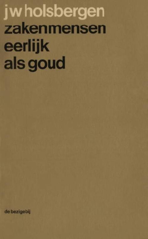 Foto van Zakenmensen eerlijk als goud - j.w. holsbergen - ebook (9789023467434)