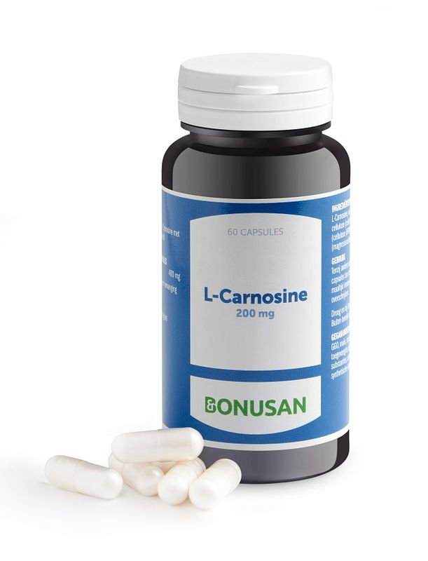 Foto van Bonusan l-carnosine 200 mg capsules