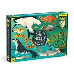 Foto van Land & sea predators 100 piece double-sided puzzle - puzzel;puzzel (9780735376786)