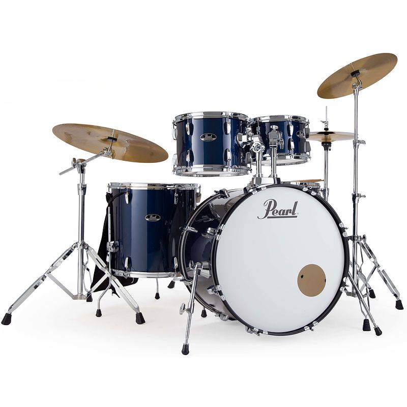 Foto van Pearl rs525sbc/c743 roadshow royal blue metallic drumstel inclusief bekkens