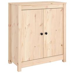 Foto van Vidaxl dressoir 70x35x80 cm massief grenenhout