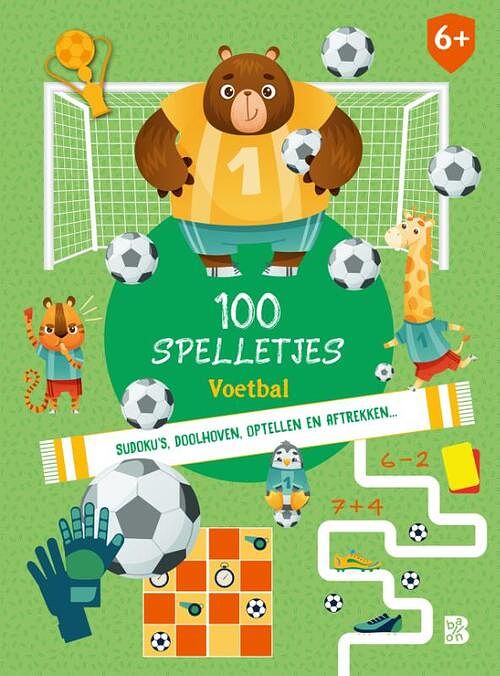 Foto van 100 spelletjes voetbal - paperback (9789403232911)