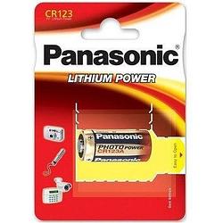 Foto van Panasonic photo power cr123a blister lithium batterij