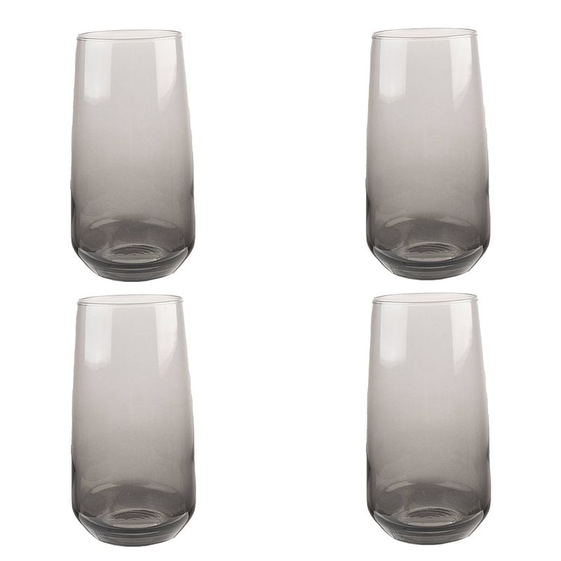 Foto van Haes deco - waterglas, drinkglas set van 4 glazen - inhoud glas 430 ml / ø 6x14 cm