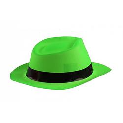 Foto van Lg-imports hoed met zwarte band neongroen one size