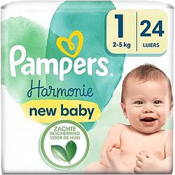 Foto van Pampers harmonie luiers maat 1, 24 luiers bij jumbo