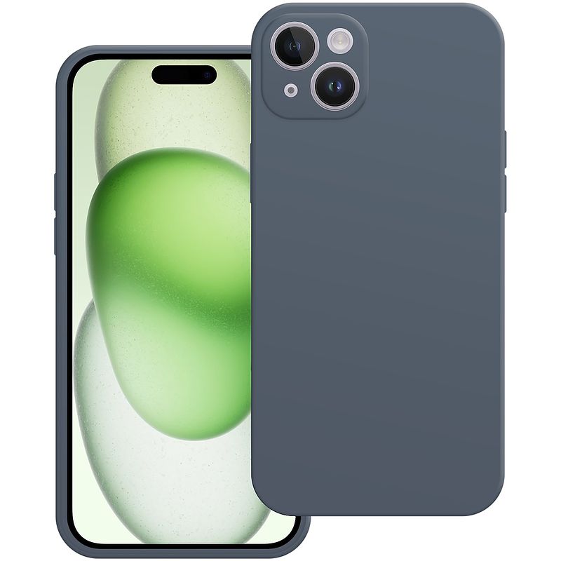 Foto van Just in case premium liquid color tpu case voor apple iphone 15 plus telefoonhoesje blauw