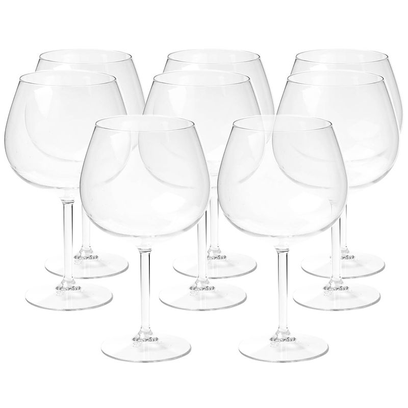 Foto van Depa cocktail glas - 8x - transparant - onbreekbaar kunststof - 860 ml - cocktailglazen