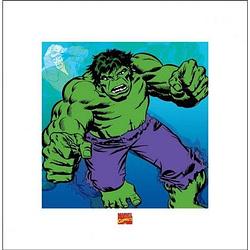 Foto van Pyramid hulk marvel comics kunstdruk 40x40cm