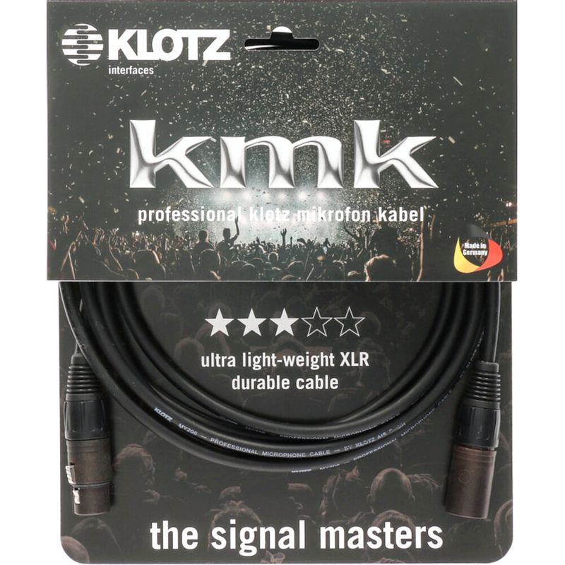 Foto van Klotz m1fm1k2000 kmk lichtgewichts microfoonkabel met neutrik xlr 20m