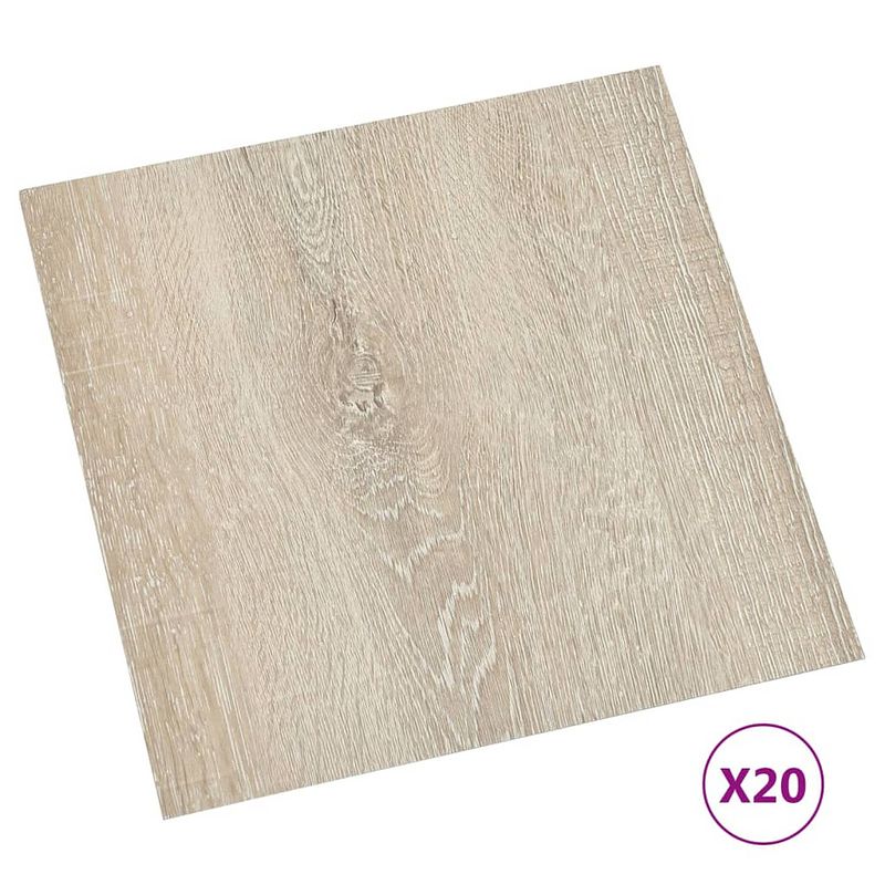 Foto van Vidaxl vloerplanken 20 st zelfklevend 1,86 m² pvc beige