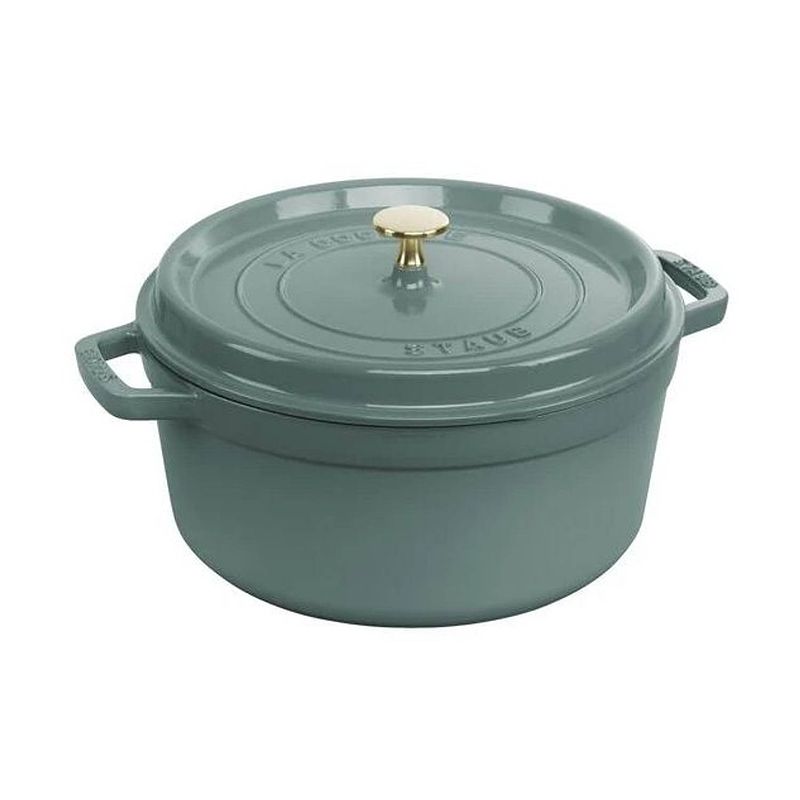 Foto van Staub braadpan - rond - 24 cm - eucalyptus limited edition