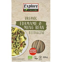 Foto van Explore cuisine organic edamame & mung bean fettuccine 200g bij jumbo