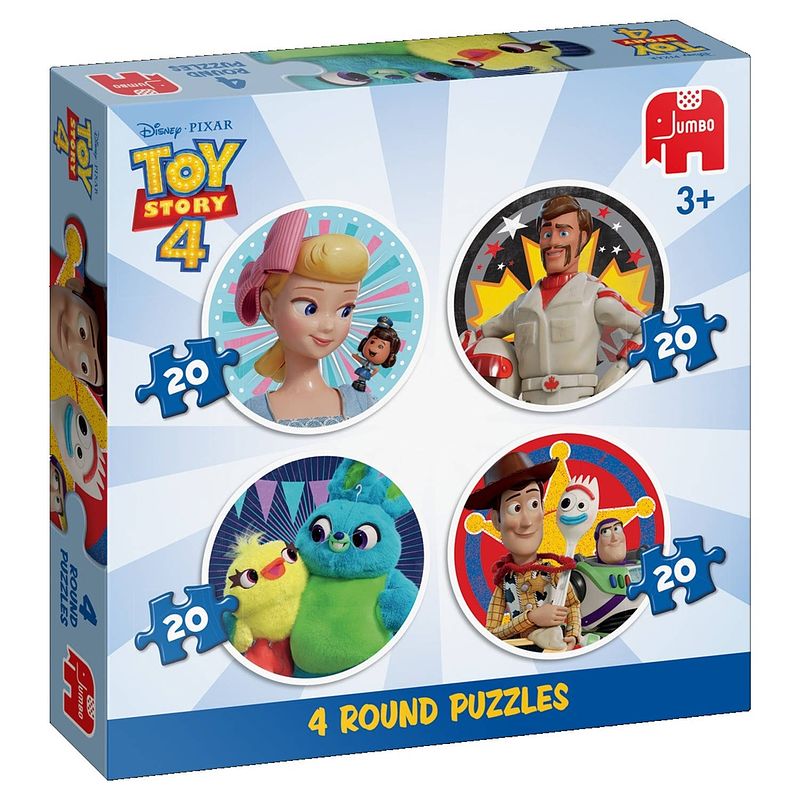 Foto van Jumbo legpuzzel disney toy story 4 puzzel 4-in-1 80 stukjes