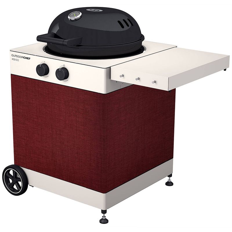 Foto van Outdoor chef bbq accessoire uitwisselbaar front voor arosa 570 g velvet red