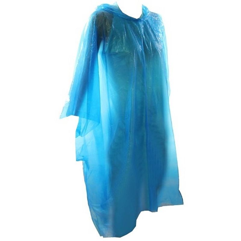 Foto van Mirage wegwerp regenponcho unisex blauw one size