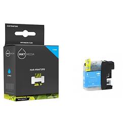 Foto van Inktmedia® -navulinkt - geschikt brother lc-225 xl cyaan inktcartridge - navul inkt - refill inkt