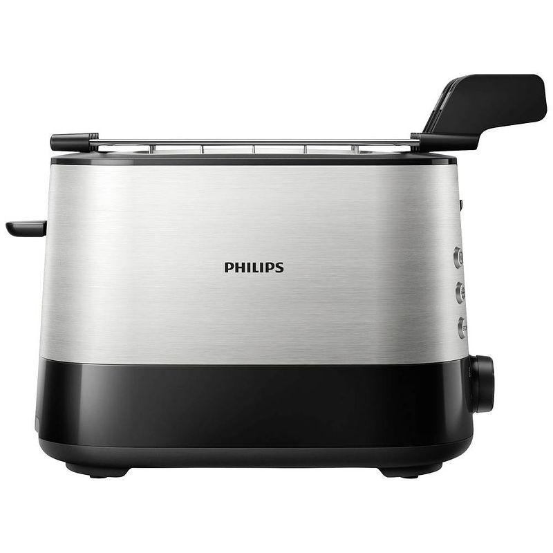 Foto van Philips hd2639/90 broodrooster zilver, zwart