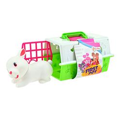 Foto van Toi-toys speelset konijn met bench wit