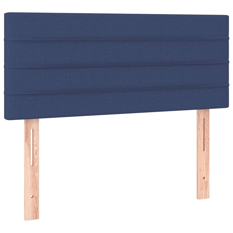 Foto van The living store hoofdbord classic blue - 80 x 33.5 x 78 cm - verstelbaar - duurzaam materiaal