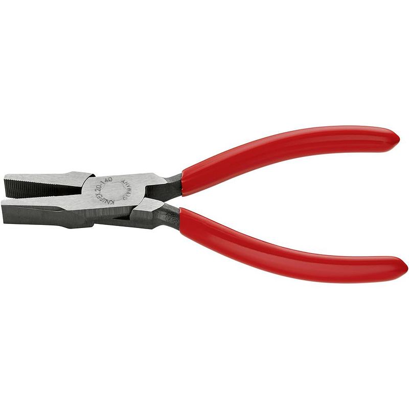 Foto van Knipex 20 01 140 elektronica en fijnmechanica platte tang recht 140 mm