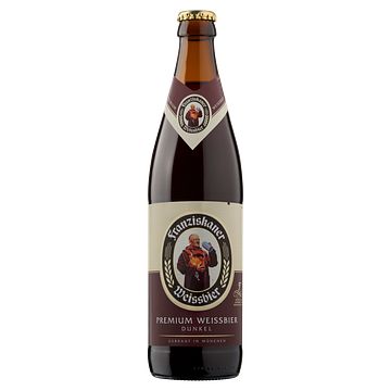 Foto van Franziskaner weissbier dunkel premium hefe weissbier fles 0, 5l bij jumbo