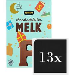 Foto van Jumbo chocoladeletter melk p 13 x 160g