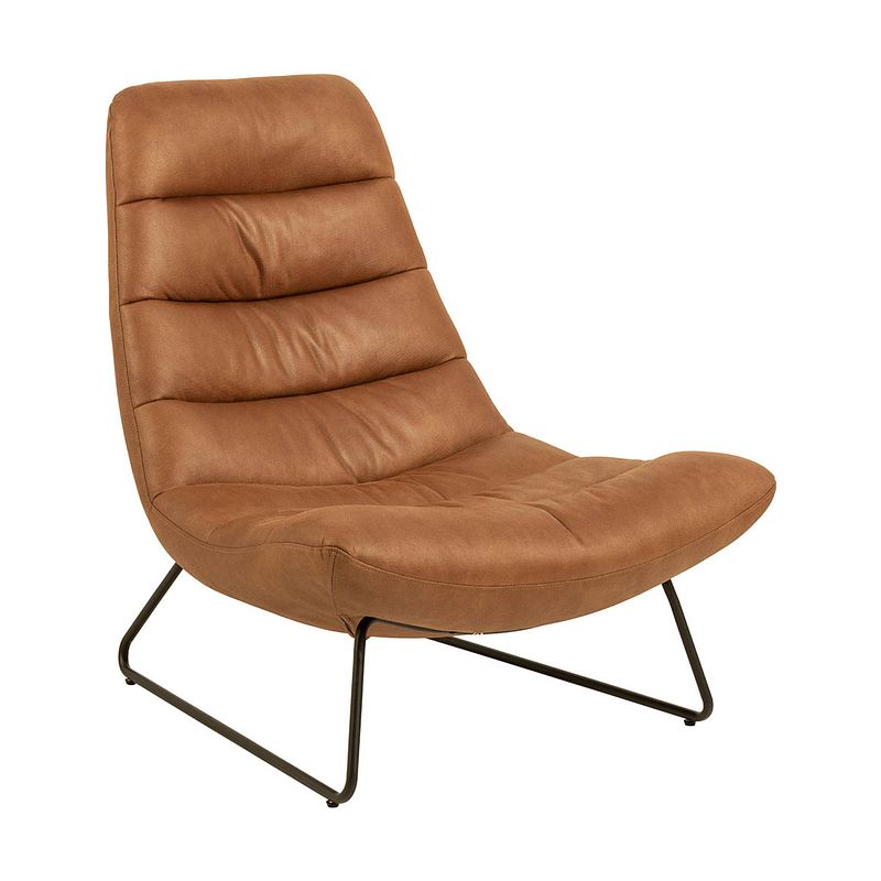 Foto van Milford fauteuil cognac.