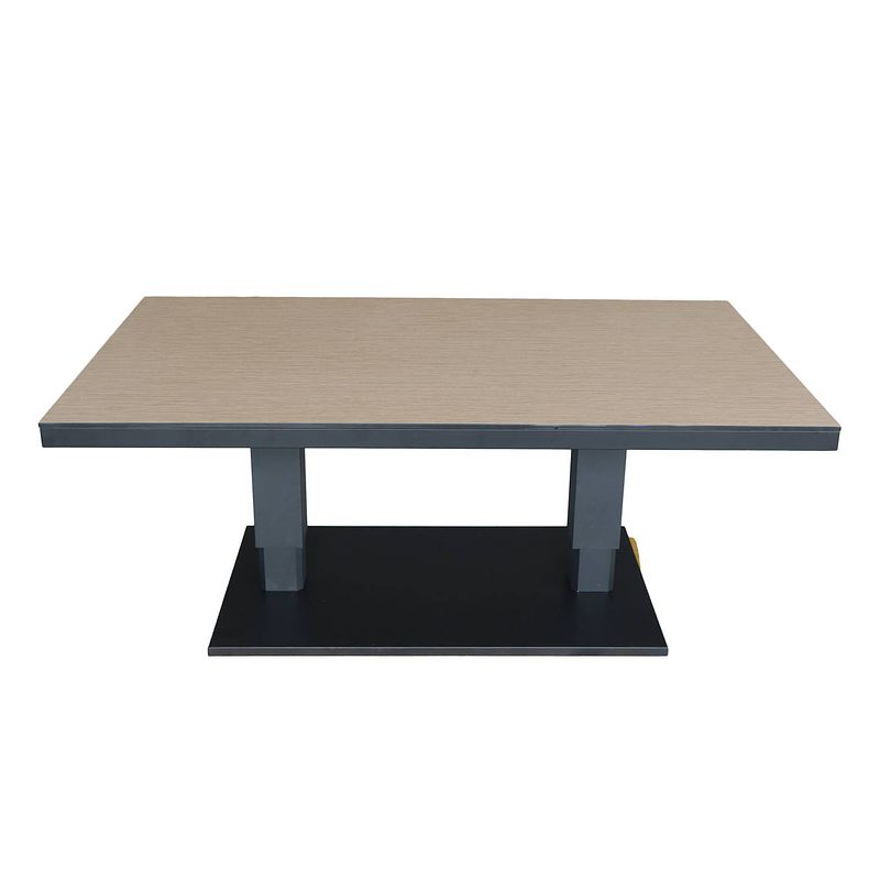 Foto van Sens-line - toscane lift table 150x90 - verstelbare tafel - grijs - aluminium