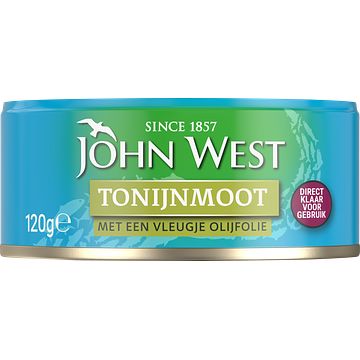 Foto van John west tonijnmoot met een vleugje olijfolie 120 gram bij jumbo