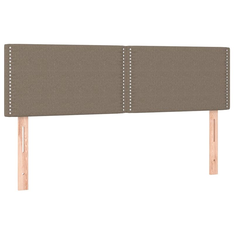 Foto van The living store hoofdbord classic - 144 x 5 x 78/88 cm - taupe