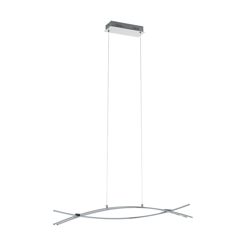 Foto van Eglo nevado hanglamp - led - 90 cm - chroom/wit