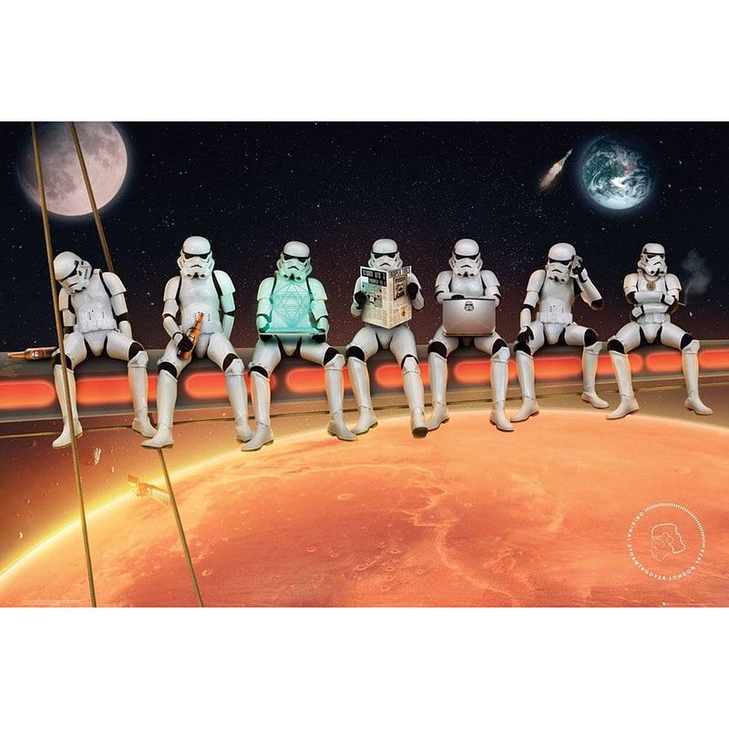 Foto van Gbeye stormtrooper on girders poster 91,5x61cm