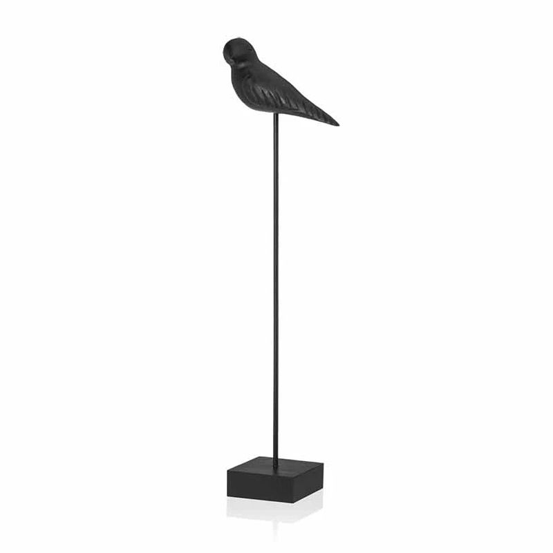 Foto van Riverdale ornament bird 56cm zwart