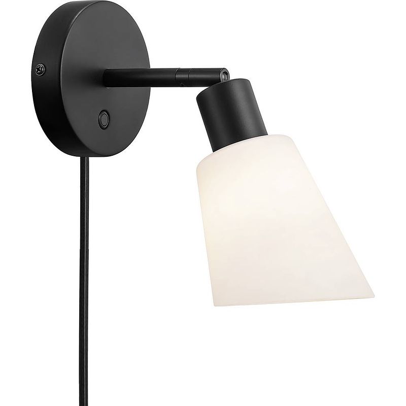 Foto van Nordlux molli 2112811003 wandlamp e14 zwart