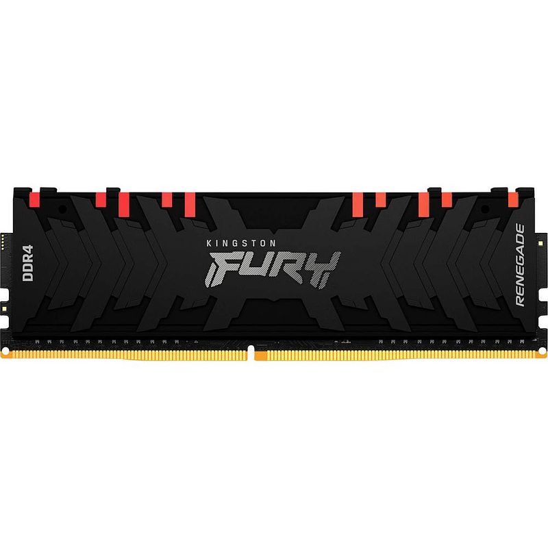 Foto van Kingston fury renegade rgb werkgeheugenmodule voor pc ddr4 16 gb 1 x 16 gb 3000 mhz 288-pins dimm cl15 kf430c15rb1a/16