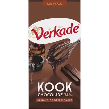 Foto van Verkade kookchocolade 200g bij jumbo