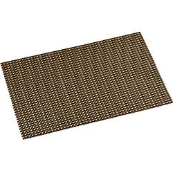 Foto van 4x rechthoekige onderleggers/placemats voor borden messing geweven print 29 x 43 cm - placemats