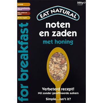 Foto van Eat natural noten en zaden met honing 500g bij jumbo