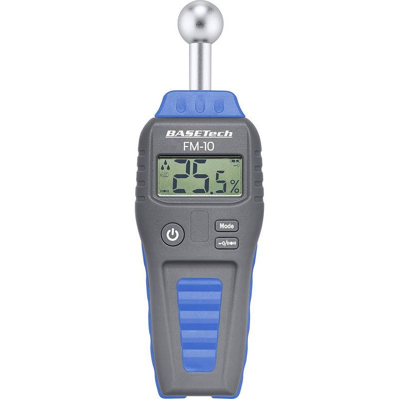 Foto van Basetech fm-10 materiaalvochtmeter meetbereik bouwvochtigheid 0.1 tot 99.9 %vol. meetbereik houtvochtigheid (bereik) 0.1 tot 99.9 %vol.